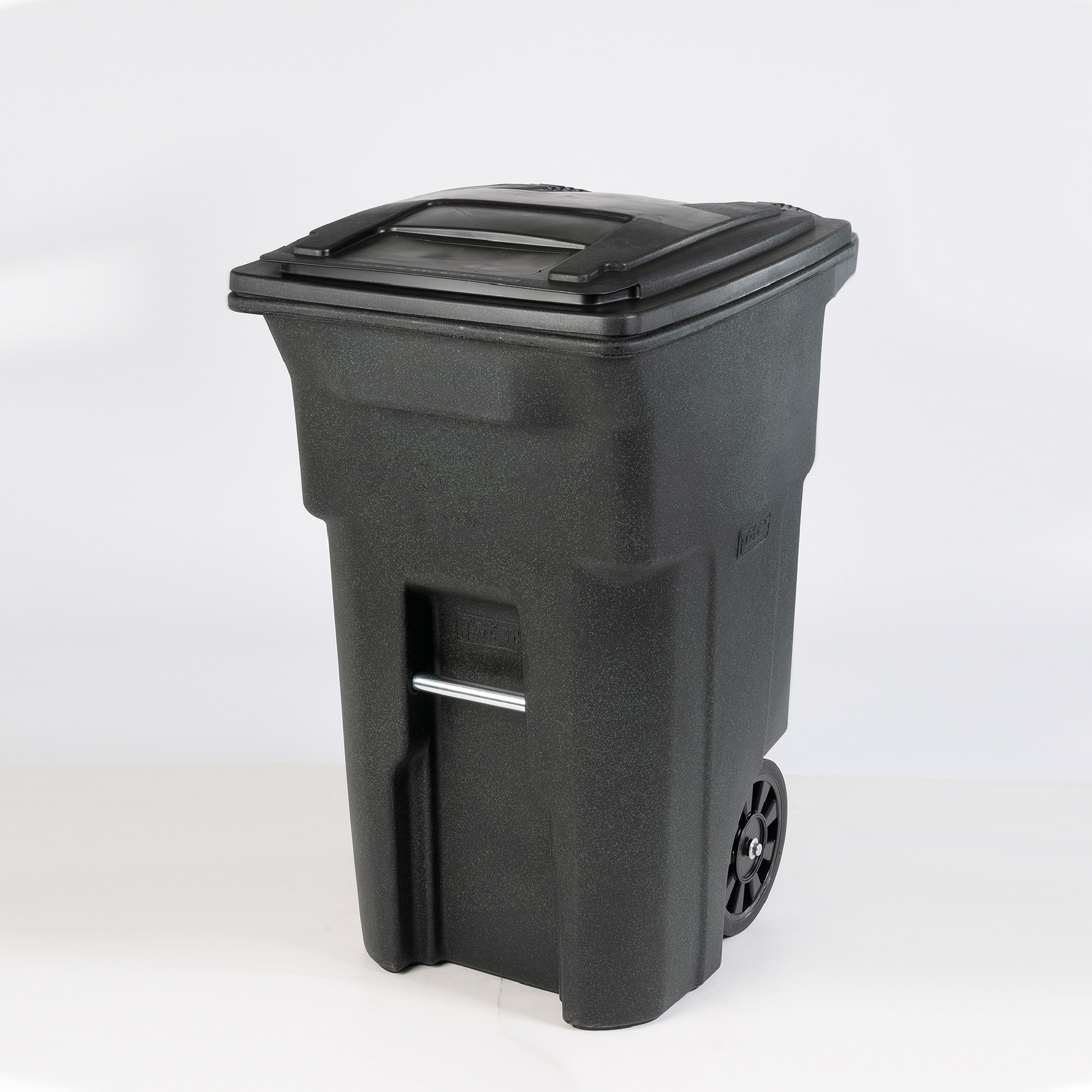 Toter 2-Wheel Trash Cart with Lid, Blackstone, 64-Gallon, Model#  ANA64